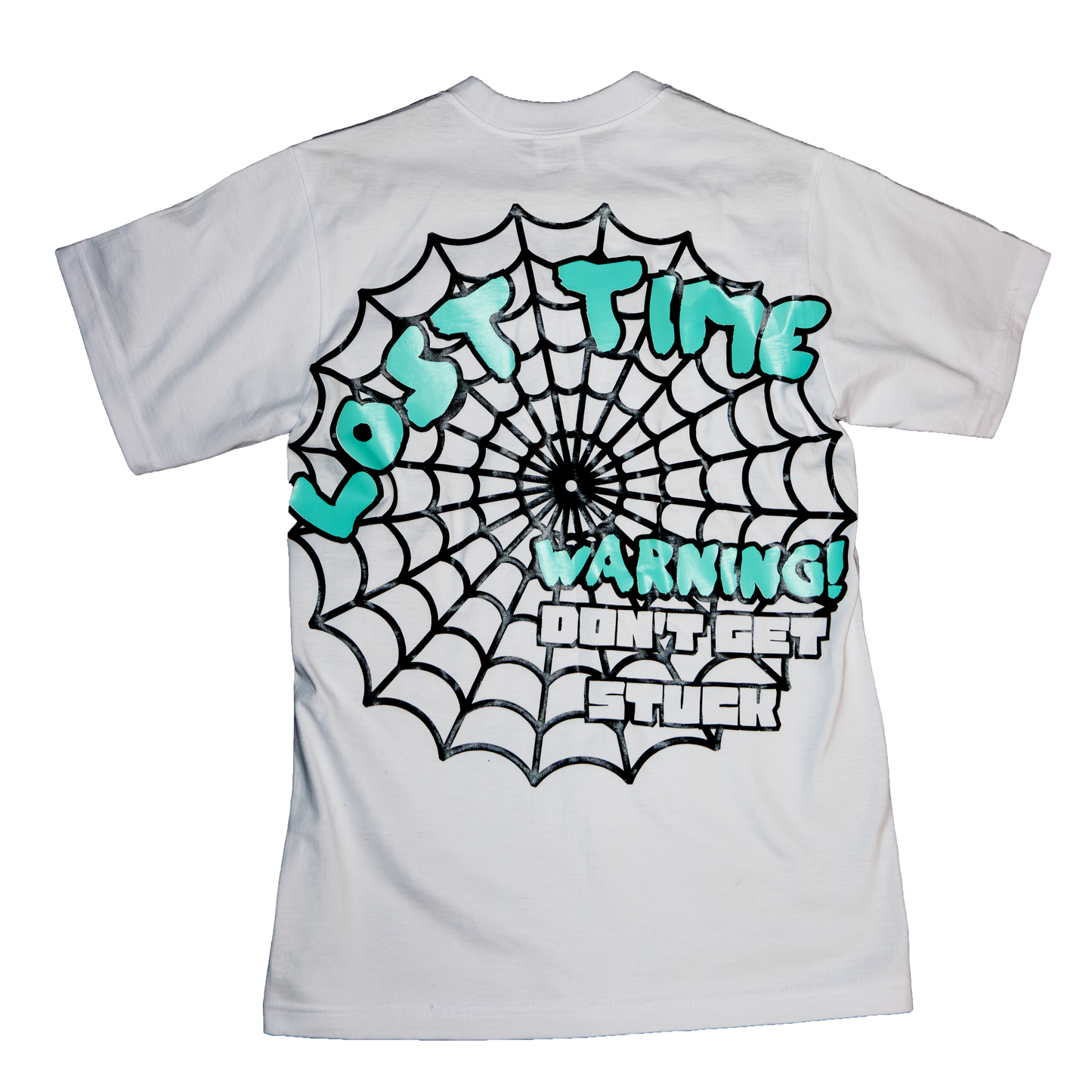 Spider Web "Stuck In Time" Tee (Teal)