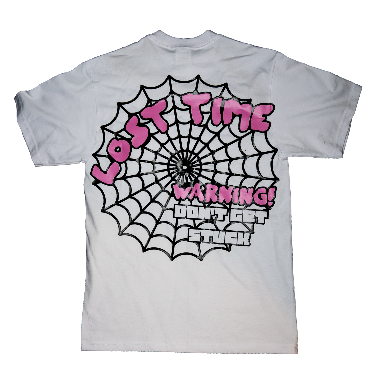 Spider Web "Stuck In Time" Tee (Bubblegum)
