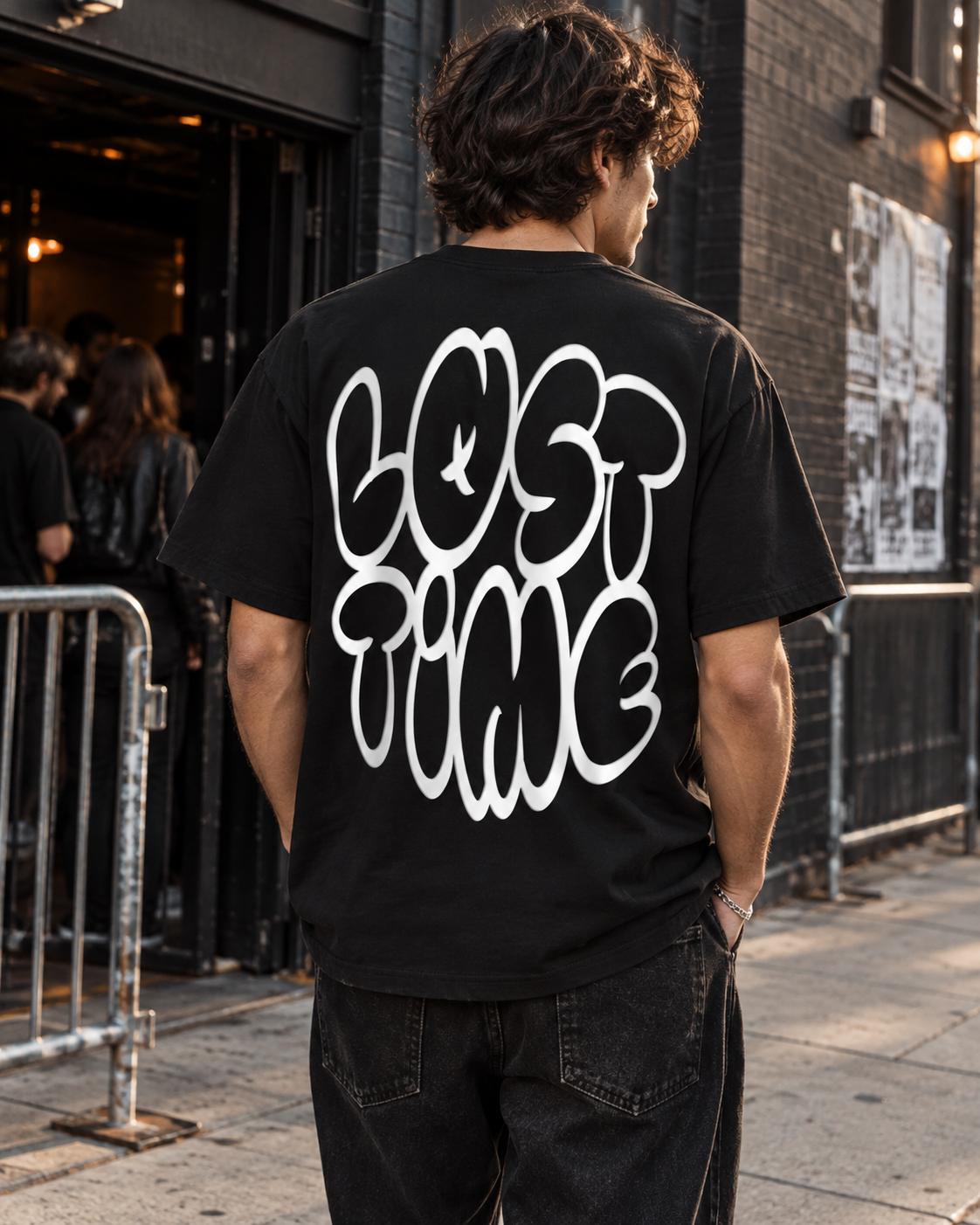 AI-assisted lifestyle photo of Graffiti Tee — editorial view