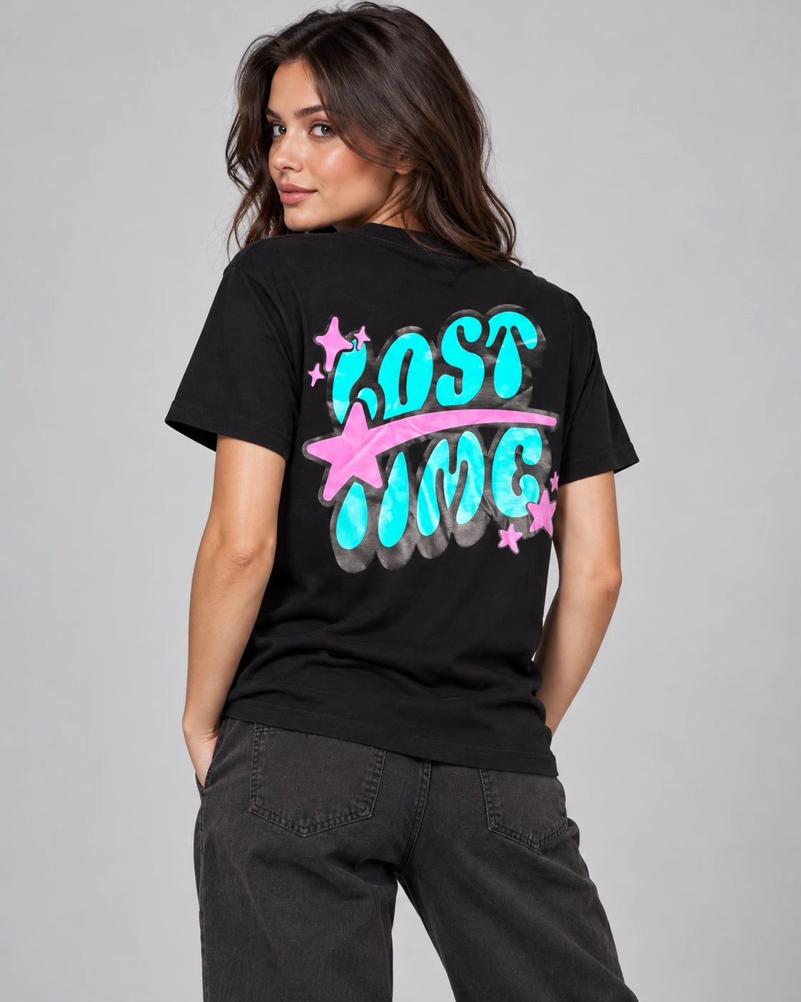 Model wearing “SHOOTING STAR” TEE