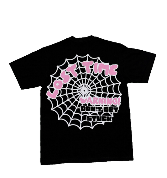“Stuck In Time" Tee BLK (Bubblegum)