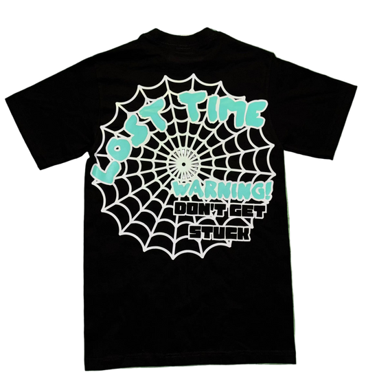 "Stuck In Time" Tee BLK (Teal)